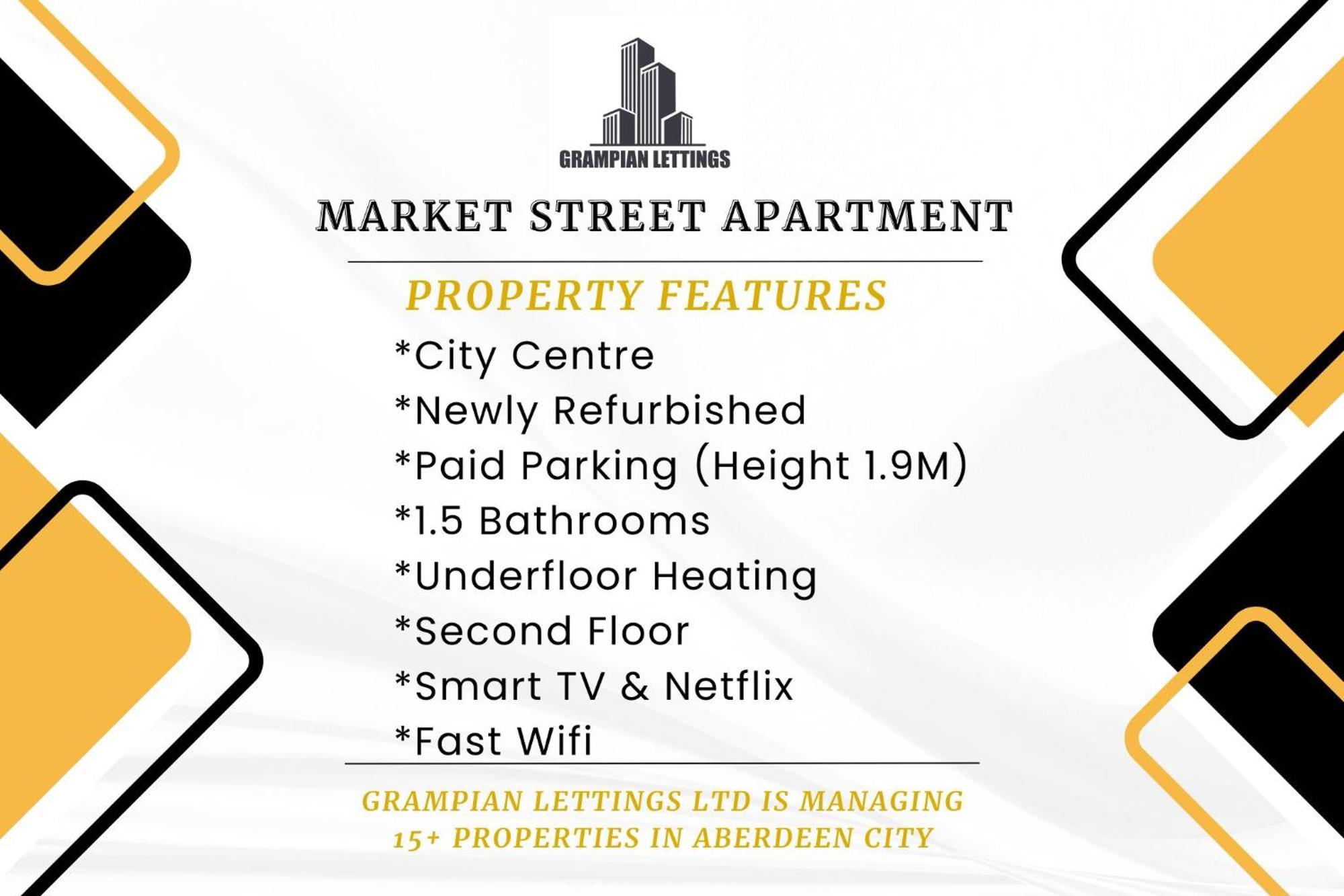 Market Street Apartments ✪ Grampian Lettings Ltd Aberdeen Esterno foto